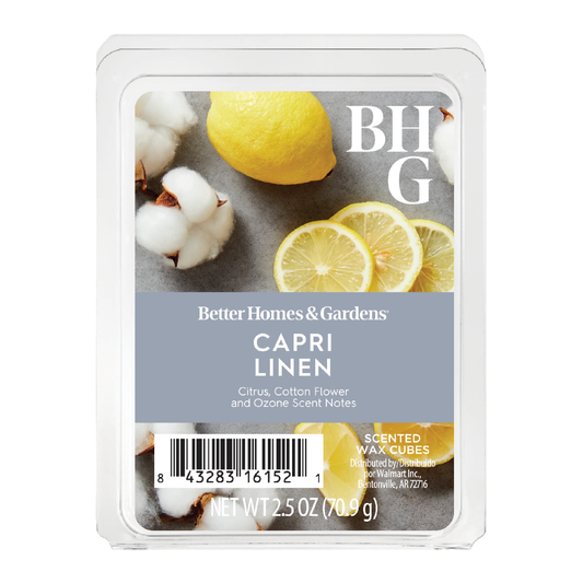 Better Homes & Gardens Capri Linen Scented Wax Melts, 2.5 oz Better Homes and Gardens