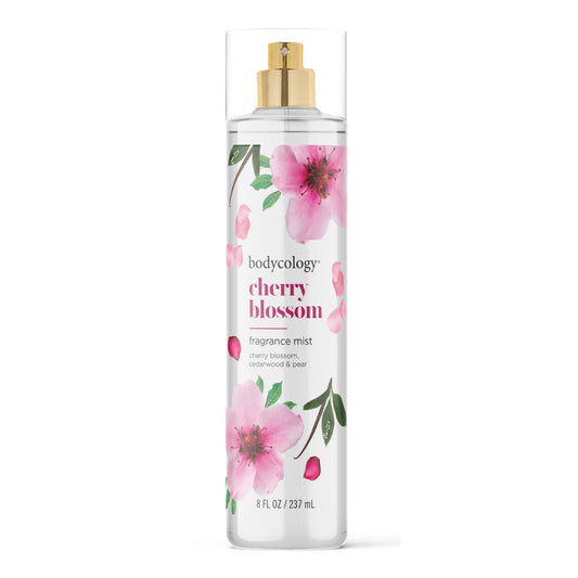 Bodycology Cherry Blossom Fragrance Body Mist – 8 fl oz | Refreshing Floral Body Spray for Women