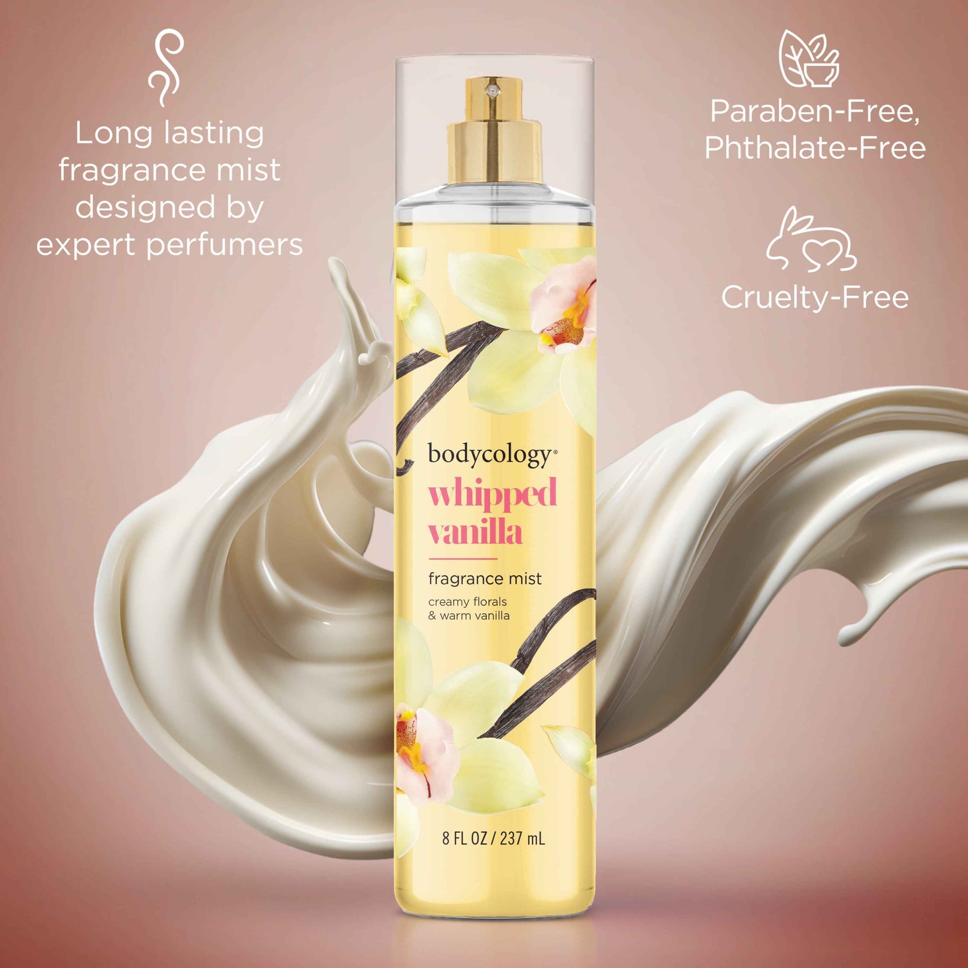 Bodycology Whipped Vanilla Body Mist – 8 fl oz (236mL)