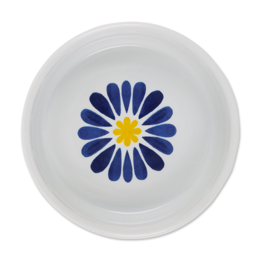 Pet Bowl – Portuguese Azulejos Design | Small 4.25" D x 2" H (Set of 2) Bone Dry