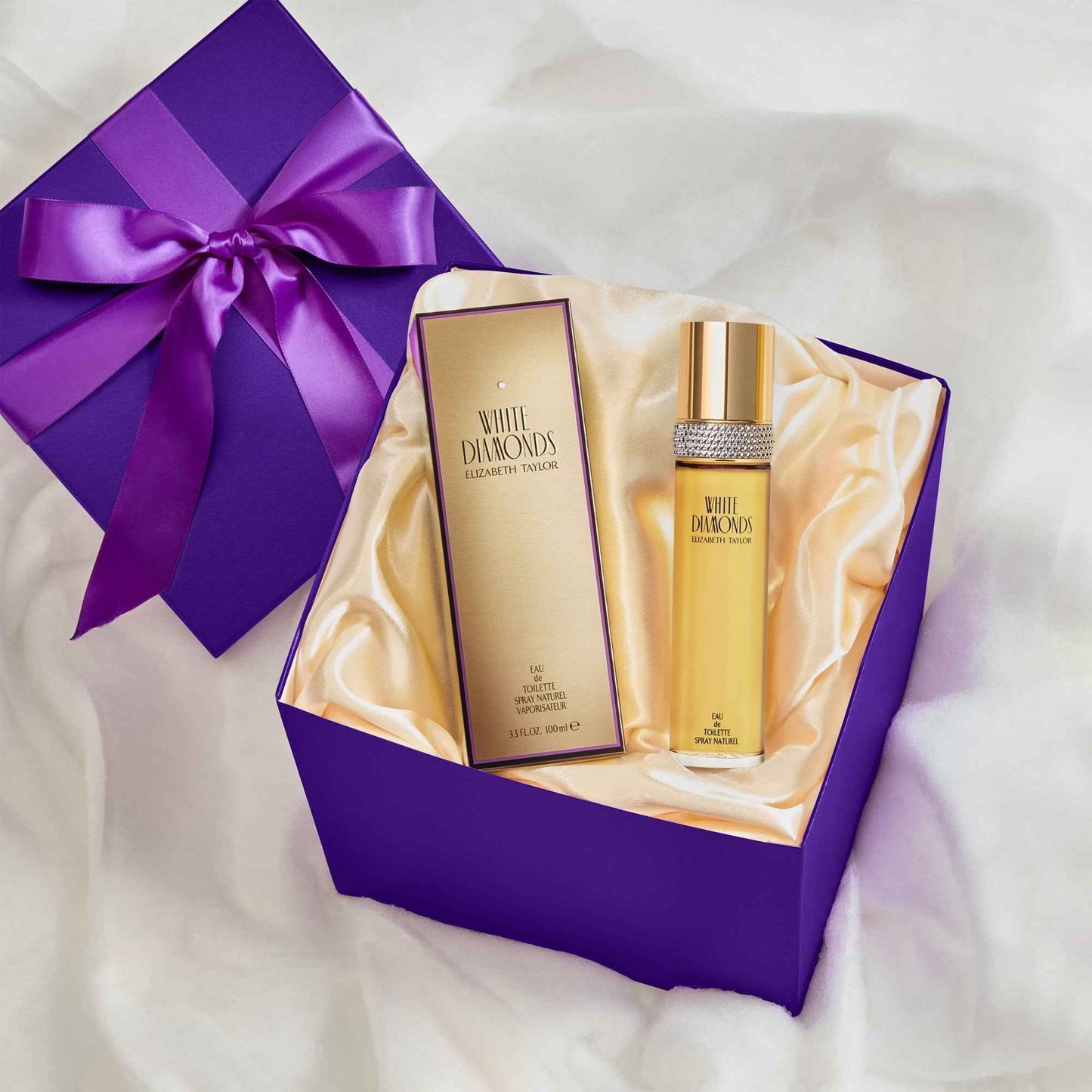 Elizabeth Taylor White Diamonds Eau de Toilette for Women – 3.3 fl oz Perfume