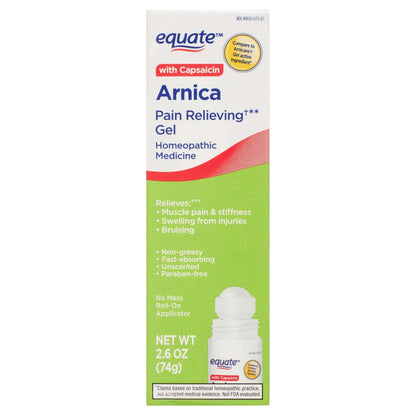 Equate Arnica Pain Relieving Gel with Capsaicin, 2.6 oz