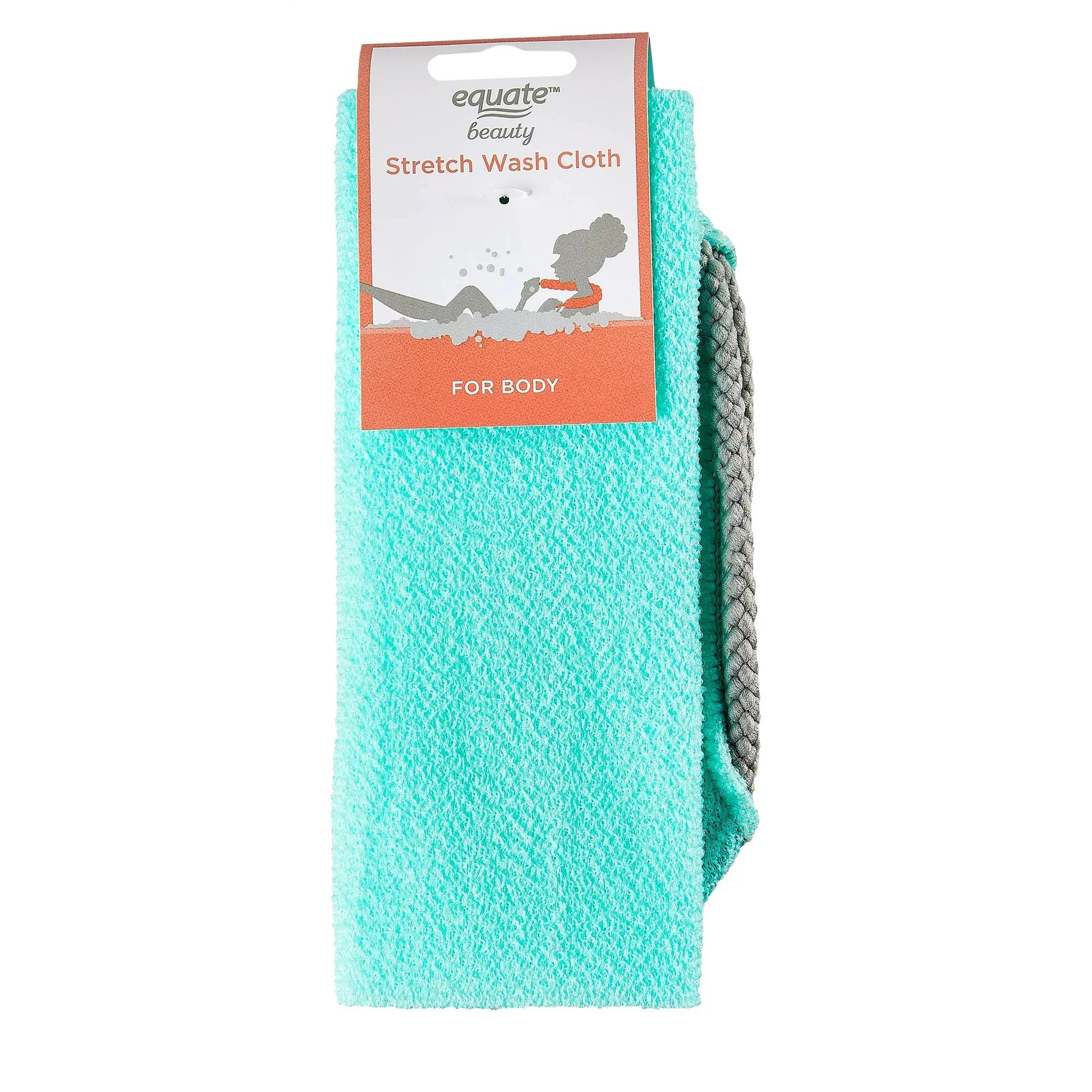 Equate Beauty Stretch Wash Cloth – Exfoliating & Cleansing, Color May Vary Equate