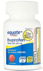 Equate Ibuprofen Tablets 200 mg - Effective Pain Reliever & Fever Reducer - 40, 100, or 200 Count Options Available