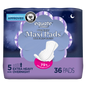 Equate Overnight Maxi Pads with Wings – Size 5, Extra Heavy Overnight Protection