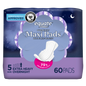Equate Overnight Maxi Pads with Wings – Size 5, Extra Heavy Overnight Protection