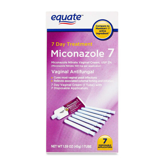Equate Miconazole 7 Day Vaginal Treatment Cream with Disposable Applicators, 1.59 oz