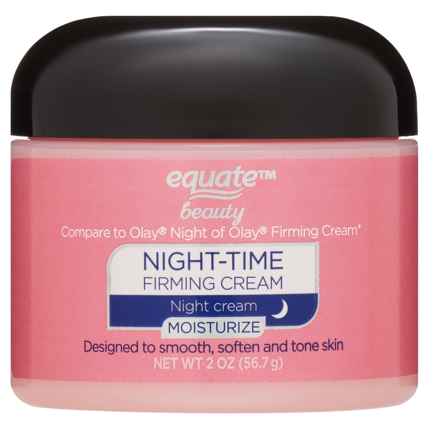Equate Night Time Firming Cream – 2 oz, Anti-Aging Face Moisturizer to Smooth, Firm & Soften Skin Overnight
