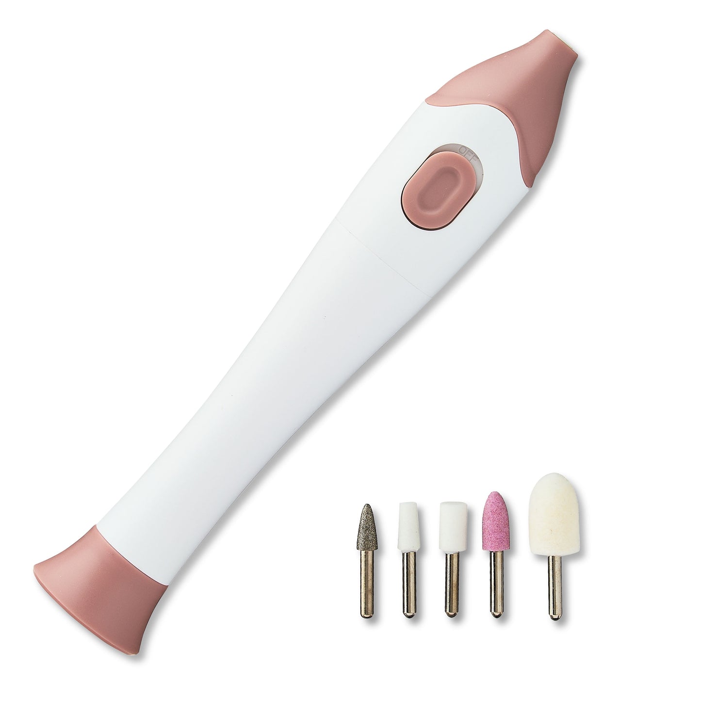 Equate Electric Total Nail Care System with 5 Attachments – Manicure & Pedicure Kit - MegoDeals