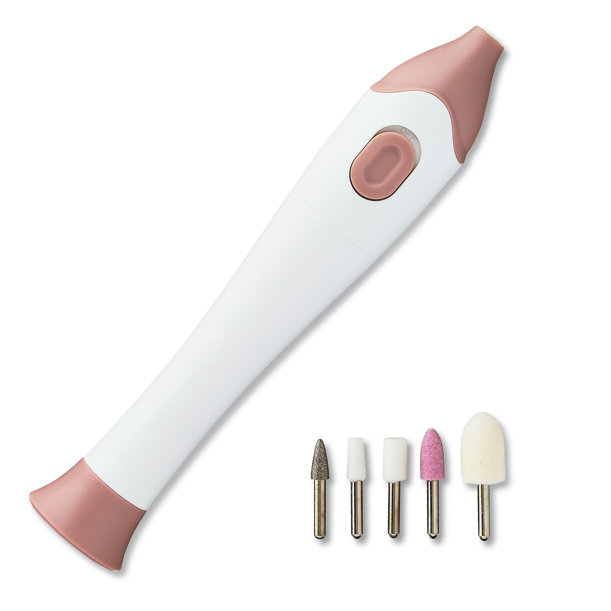 Equate Electric Total Nail Care System with 5 Attachments – Manicure & Pedicure Kit - MegoDeals