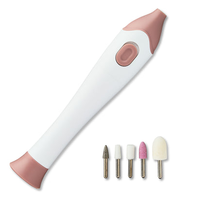 Equate Electric Total Nail Care System with 5 Attachments – Manicure & Pedicure Kit - MegoDeals