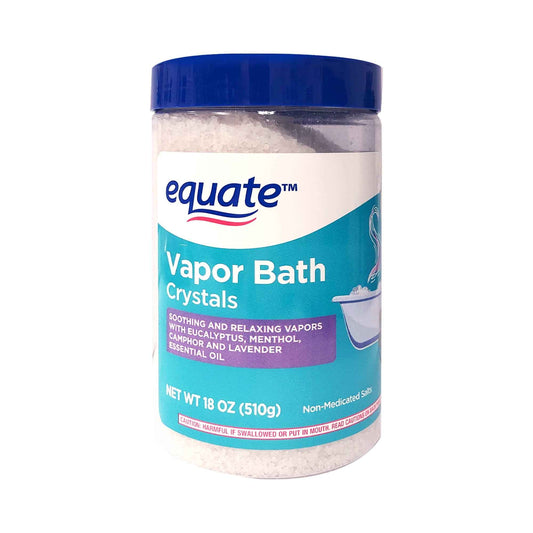 Equate Vapor Bath Crystals Non-Medicated Salts, 18 oz