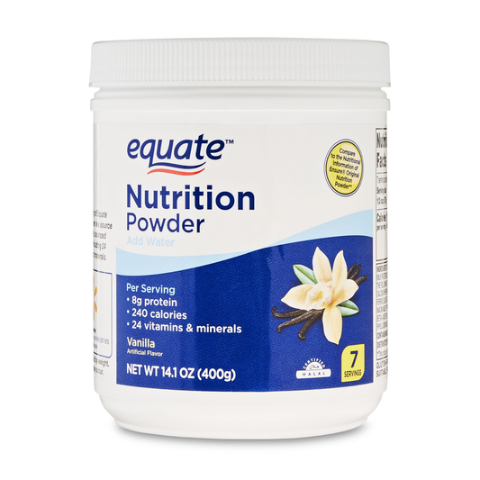 Equate Adult Nutrition Powder, Vanilla – 14.1 oz Equate