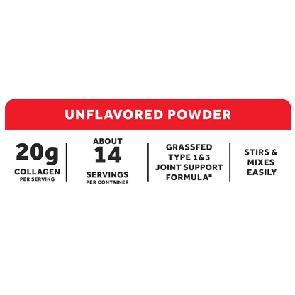 Equate Grass Fed Hydrolyzed Bovine Collagen Peptides Type 1 & 3, Unflavored Powder, 10 oz
