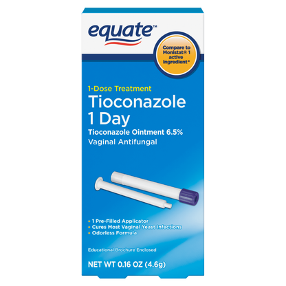 Equate Tioconazole 1 Day Antifungal Treatment, 0.16 oz