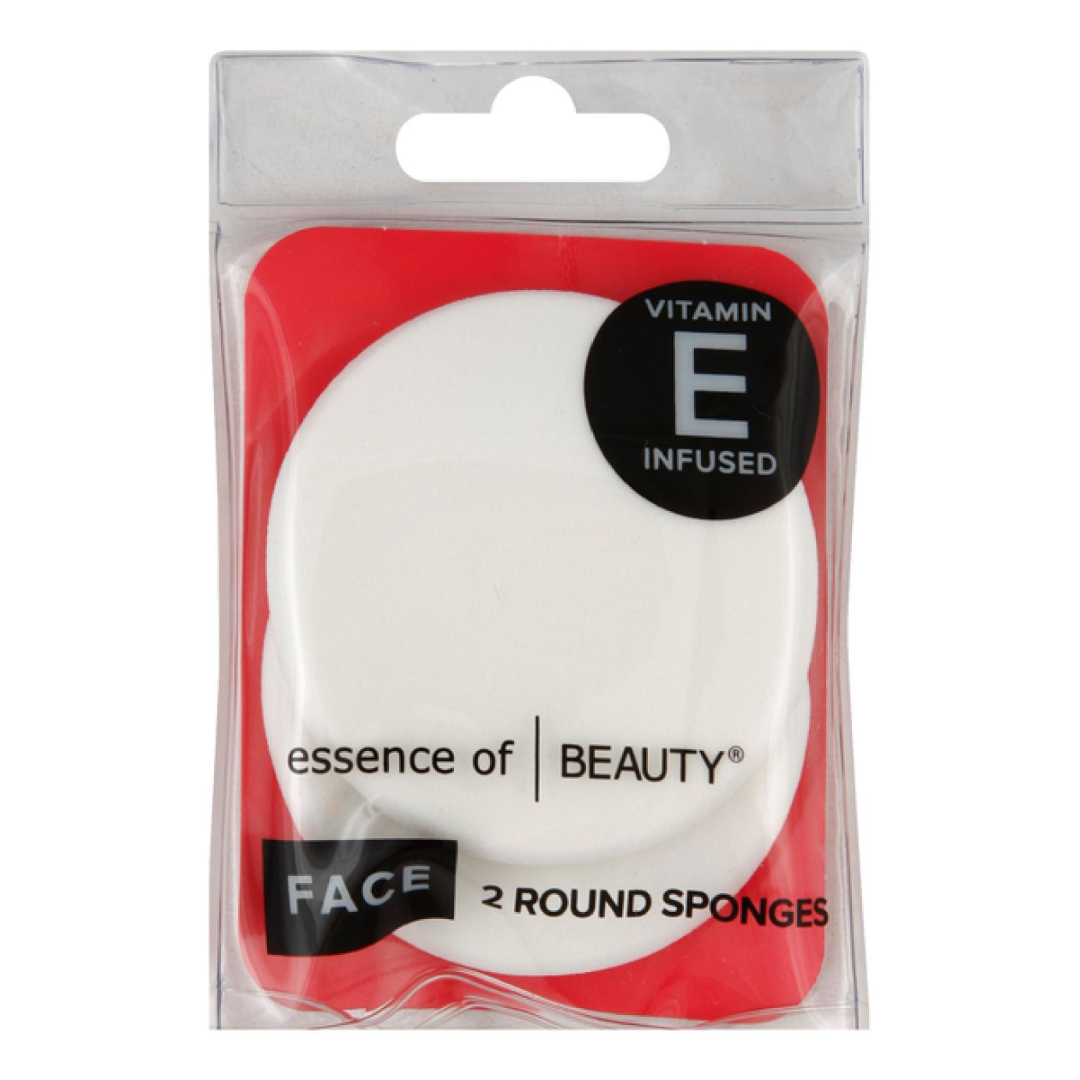 Essence of Beauty Vitamin E Infused Face Sponge – Round (2 ct) Essence of Beauty