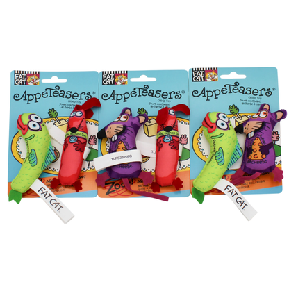 Fat Cat Appeteasers Catnip Cat Toy 2-Pack for Indoor Cats