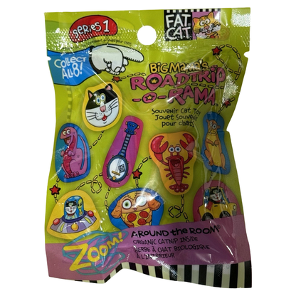 Fat Cat Big Mama’s Roadtrip‑O‑Rama Souvenir Cat Toy – Organic Catnip