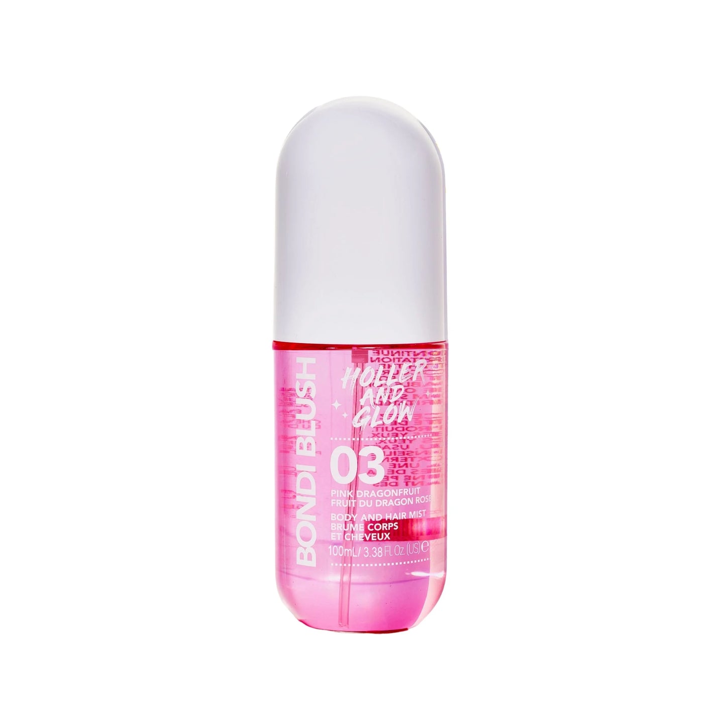 Holler and Glow Bondi Blush Pink Dragon Fruit Body & Hair Mist – 3.38 fl oz Holler and Glow