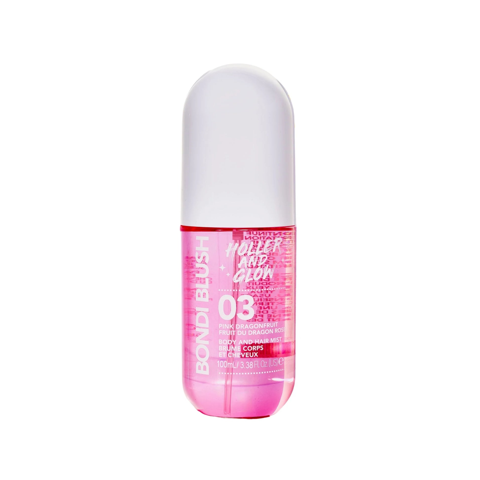 Holler and Glow Bondi Blush Pink Dragon Fruit Body & Hair Mist – 3.38 fl oz Holler and Glow
