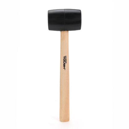 Hyper Tough 16 oz Rubber Mallet with Hardwood Handle | Non-Marring Soft-Face Hammer