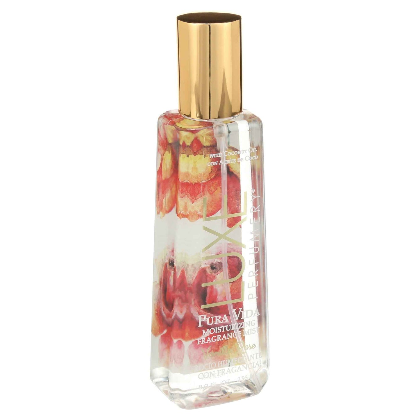 Luxe Perfumery Pura Vida Vanilla Rose Moisturizing Fragrance Mist for Women, 8.0 fl oz