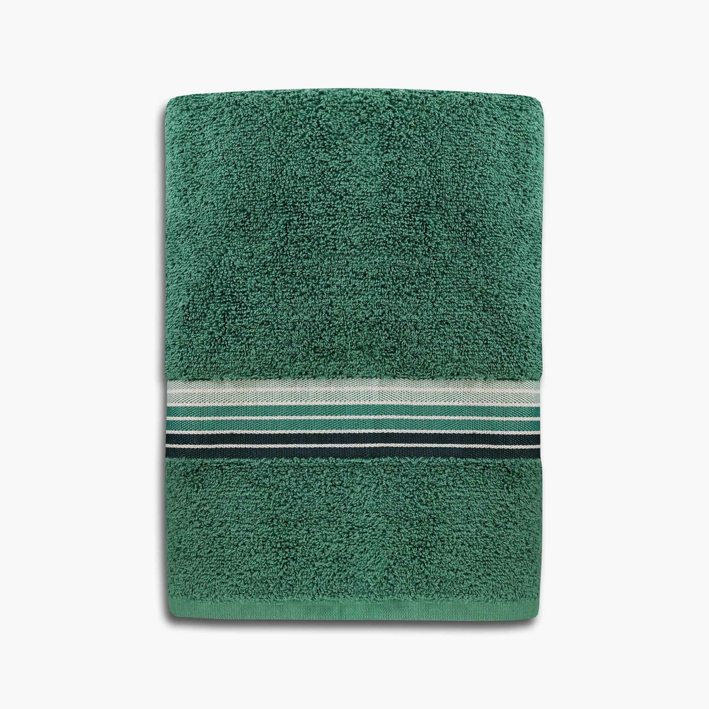 Mainstays Basic Bath Towel – Soft 100% Cotton, Highly Absorbent Striped Design – Everyday Comfort & Style