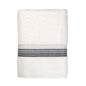 Mainstays Basic Bath Towel – Soft 100% Cotton, Highly Absorbent Striped Design – Everyday Comfort & Style