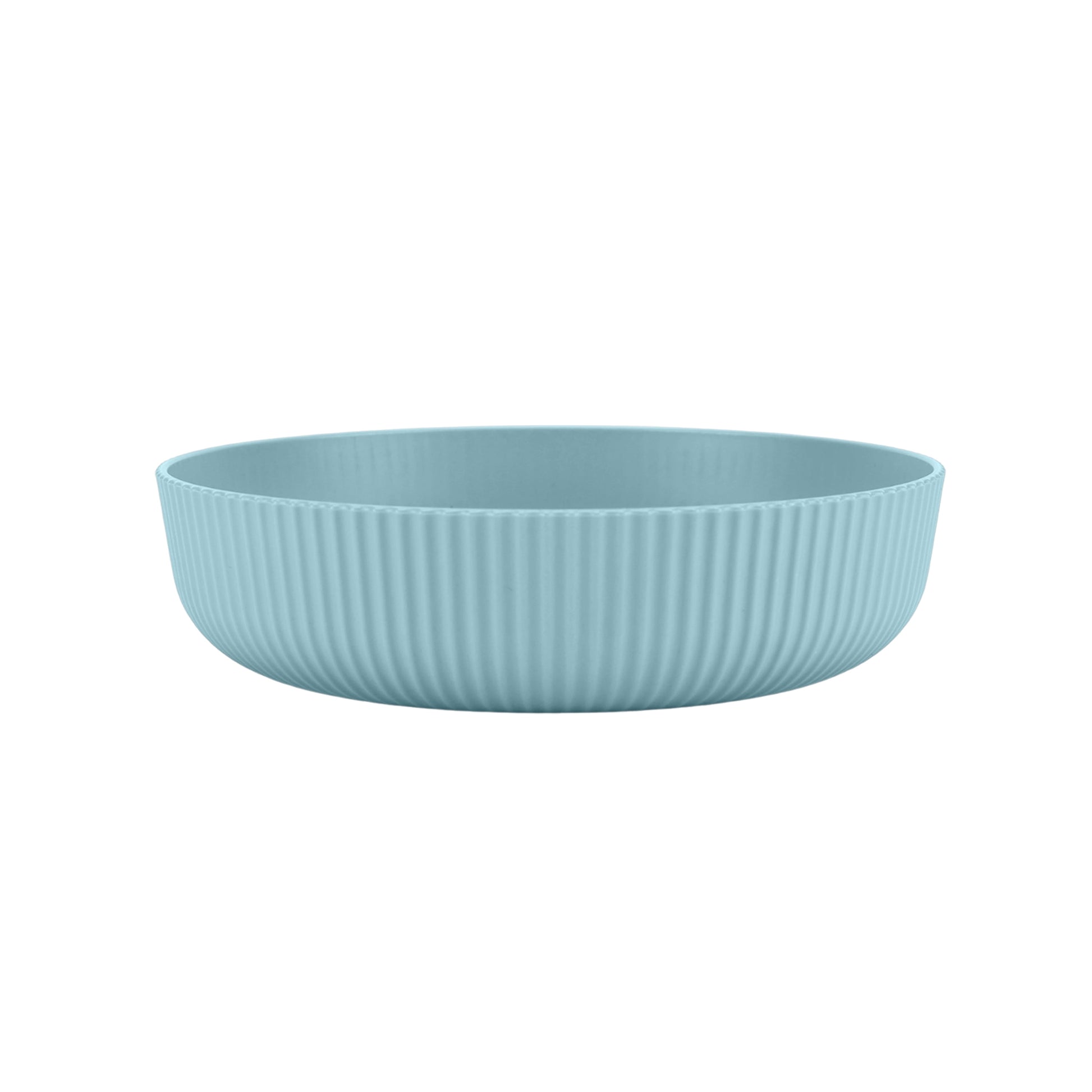 Mainstays Blue Eco-Friendly Recycled Plastic Dinner Bowl – 43-Ounce – Durable & Reusable for Indoor & Outdoor Dining