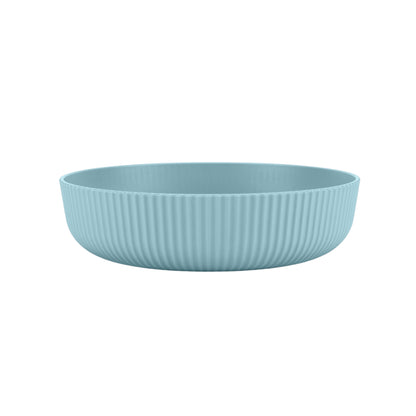 Mainstays Blue Eco-Friendly Recycled Plastic Dinner Bowl – 43-Ounce – Durable & Reusable for Indoor & Outdoor Dining