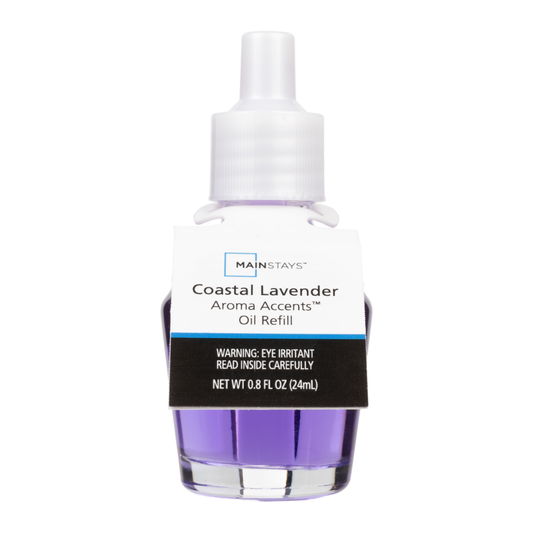 Mainstays Aroma Accent Coastal Lavender Fragrance Oil 24 mL – Relaxing Home Diffuser Oil Refill Mainstays