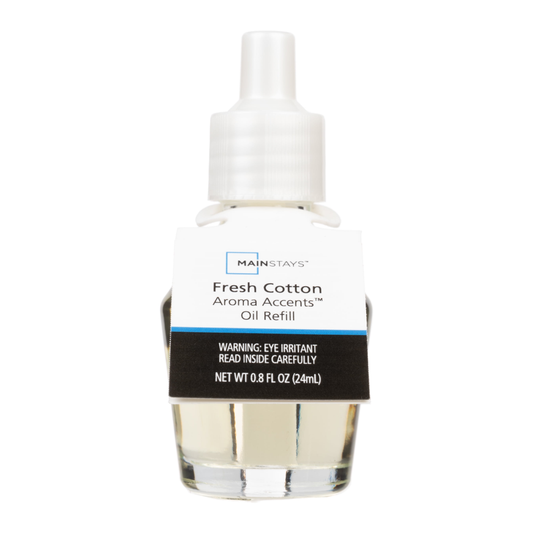 Mainstays Fresh Cotton Aroma Accents oil refill bottle
