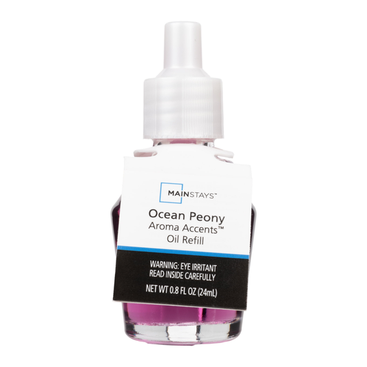 Mainstays Aroma Accent Ocean Peony Fragrance Oil 24 mL – Fresh Floral Home Diffuser Oil Refill Mainstays