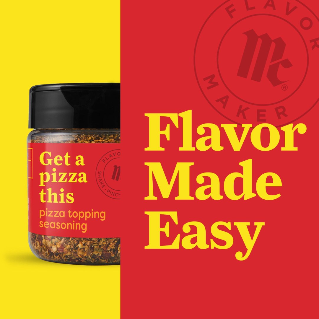 McCormick Flavor Maker Pizza Topping Seasoning, 3.3 oz Jar McCormick