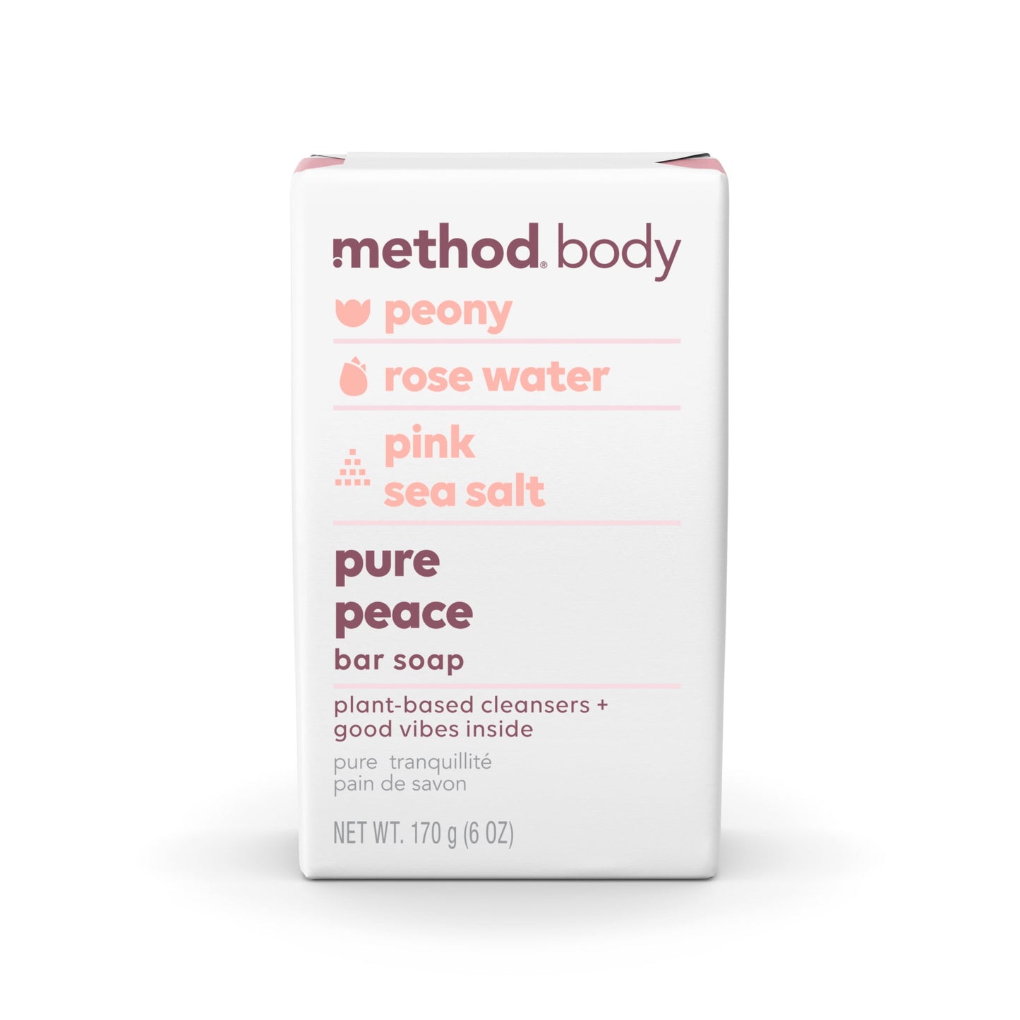 Method Bar Soap, Pure Peace – 6 oz, Moisturizing & Gentle Cleansing - MegoDeals