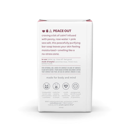Method Bar Soap, Pure Peace – 6 oz, Moisturizing & Gentle Cleansing - MegoDeals