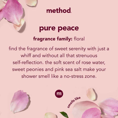Method Bar Soap, Pure Peace – 6 oz, Moisturizing & Gentle Cleansing
