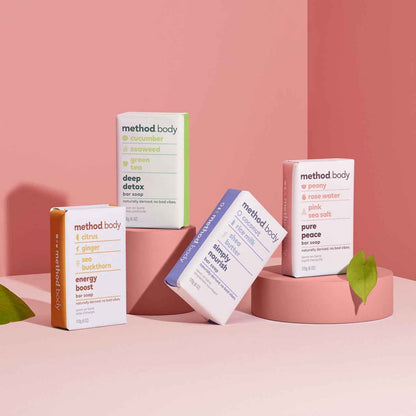 Method Bar Soap, Pure Peace – 6 oz, Moisturizing & Gentle Cleansing