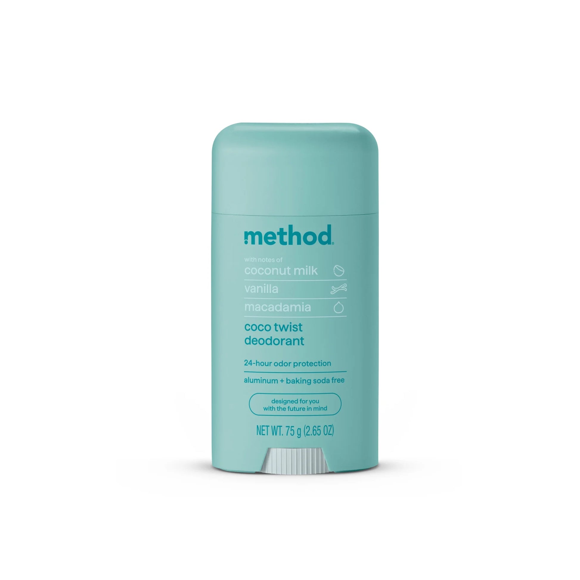 Method Solid Deodorant Coco Twist 2.65 oz | Natural Aluminum-Free Odor Protection Method