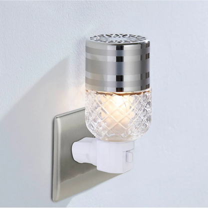 Partylite Silver SmartBlends Petite Electric Plug-In Fragrance Diffuser – Compact Aromatherapy Solution PartyLite