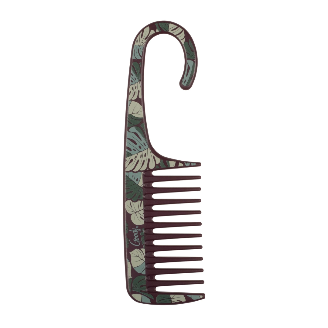 Goody Tru X DomoINK Wide Tooth Shower Comb – Gentle Detangling for Wet & Dry Hair Goody