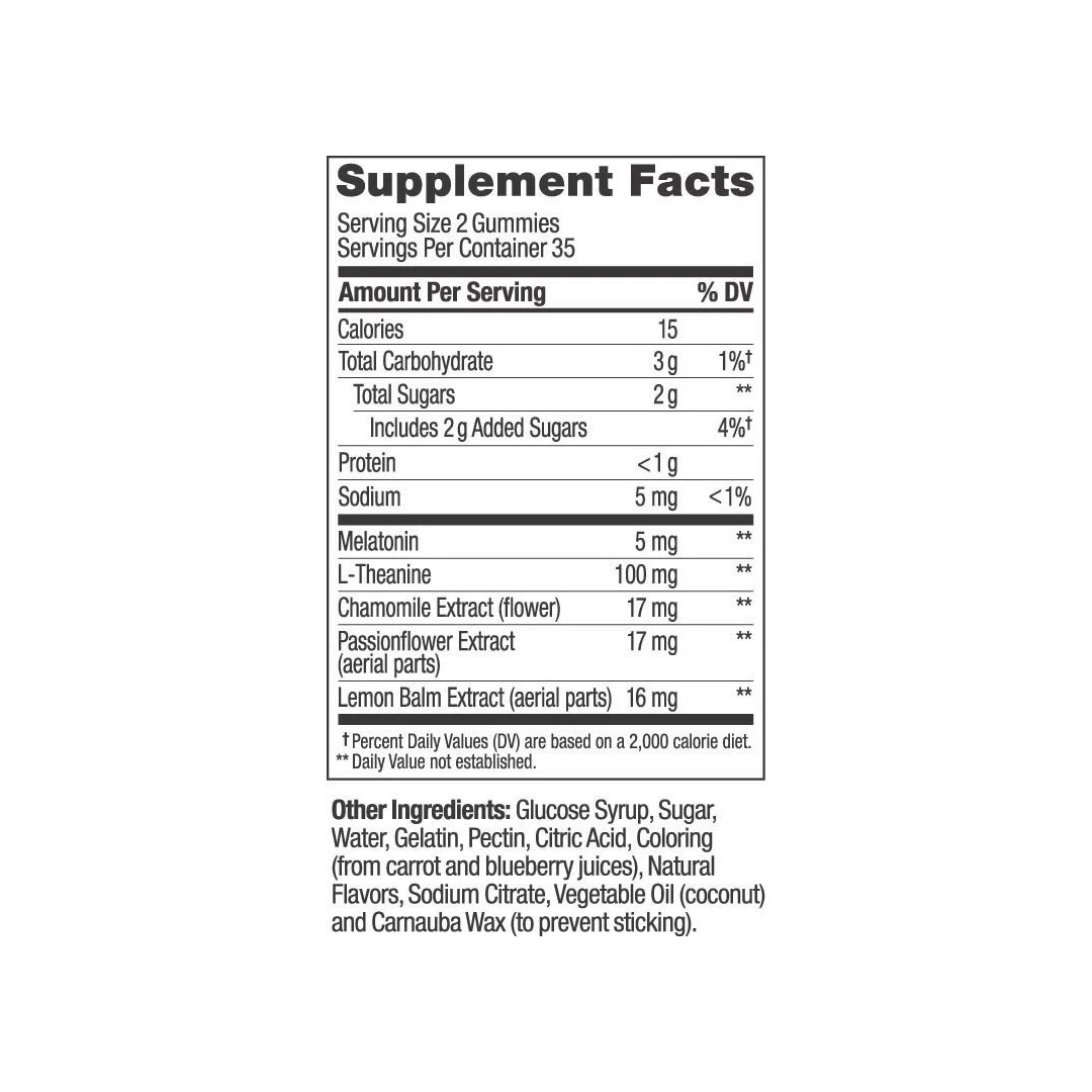 OLLY Extra Strength Sleep Gummies – 5mg Melatonin, Blackberry Zen (70 Count) Olly