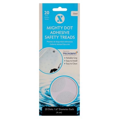 SlipX Solutions Adhesive Mighty Dot Safety Bath Treads – Non-Slip Tub & Shower Stickers, 20 Count SlipX Solutions