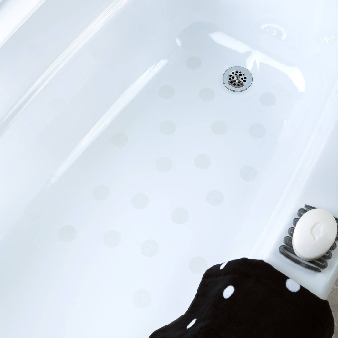 SlipX Solutions Adhesive Mighty Dot Safety Bath Treads – Non-Slip Tub & Shower Stickers, 20 Count SlipX Solutions