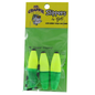 Betts Mr. Crappie 2-1/2" Slipper Fishing Floats 3-Pack M2B-SF-3YG Yellow Green Mr. Crappie
