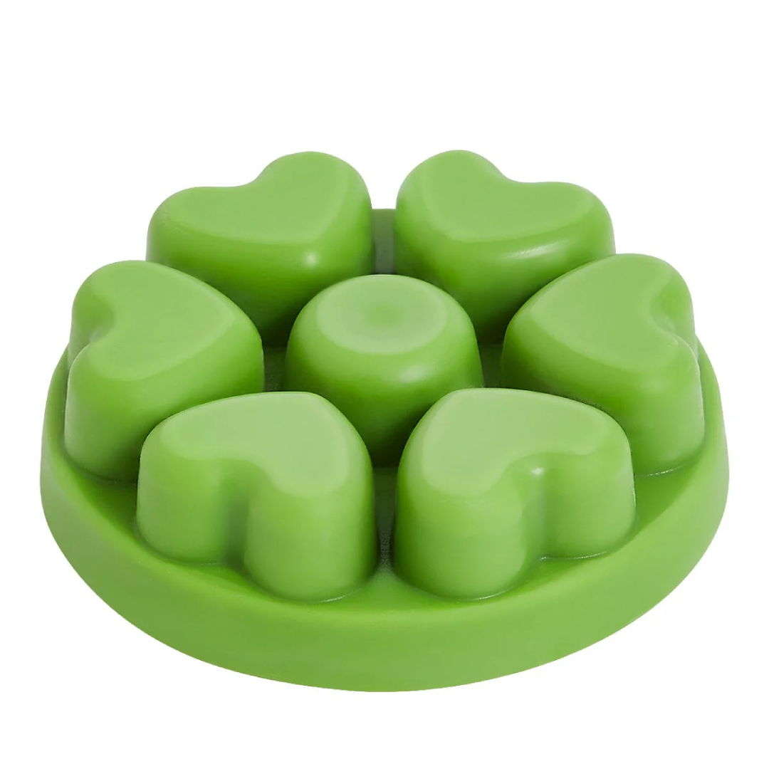PartyLite Garden Mint Scent Plus Heart Wax Melts 3.2 oz Premium Home Fragrance Wax Cubes for Warmers Fresh Herbal Long Lasting Aroma PartyLite