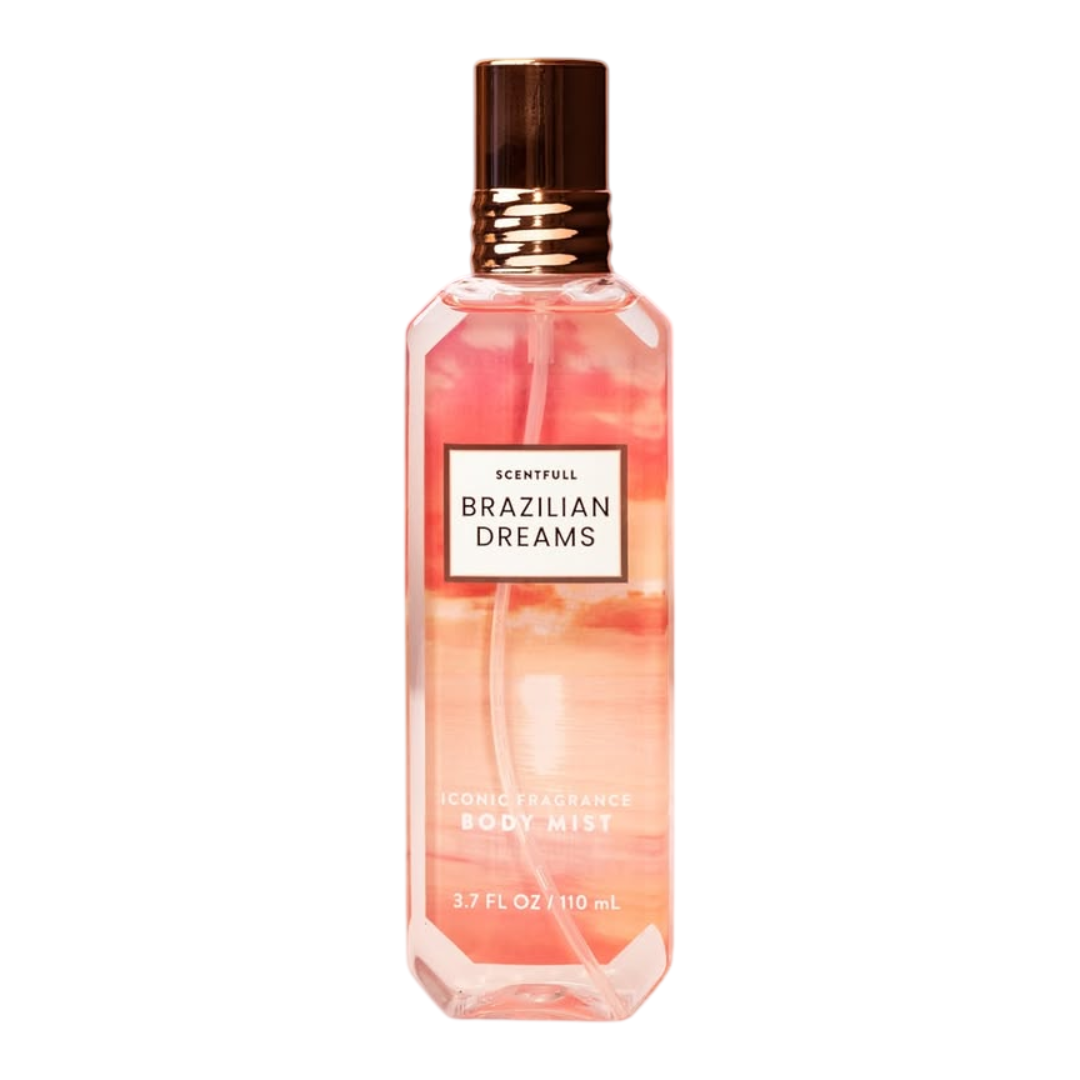 Scentfull Brazilian Dreams Body Mist Spray for Women – 3.7 fl oz, Fresh Scent Scentfull
