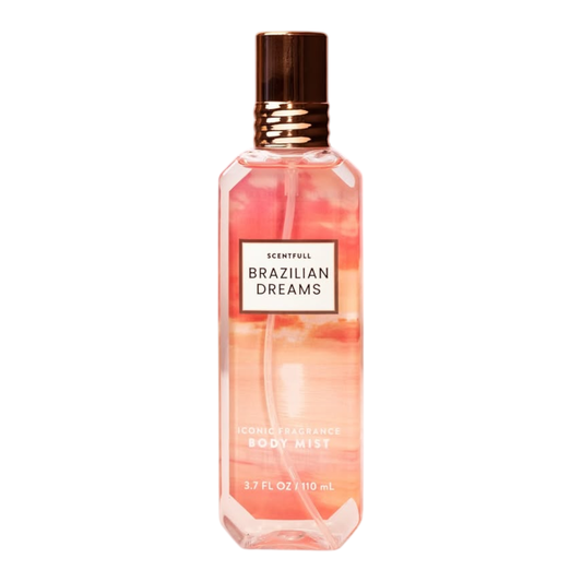 Scentfull Brazilian Dreams Body Mist Spray for Women – 3.7 fl oz, Fresh Scent Scentfull