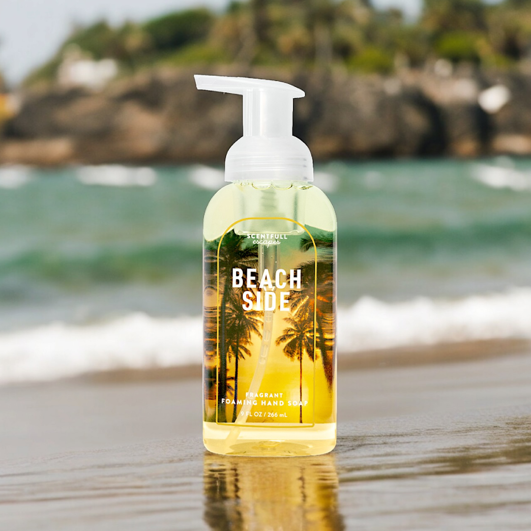 Scentfull Escapes Fragrant Foaming Hand Soap Beach Side – 9 fl oz Scentfull
