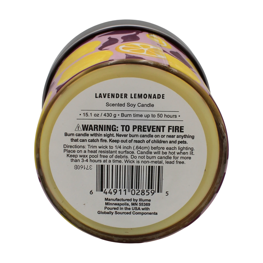 Signature Soy Jar Candle Lavender Lemonade Lidded Scented Candle - 15.1 oz Signature Soy